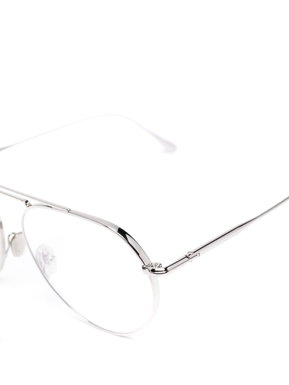 TOM FORD FT5730-B AVIATOR-FRAME GLASSES 