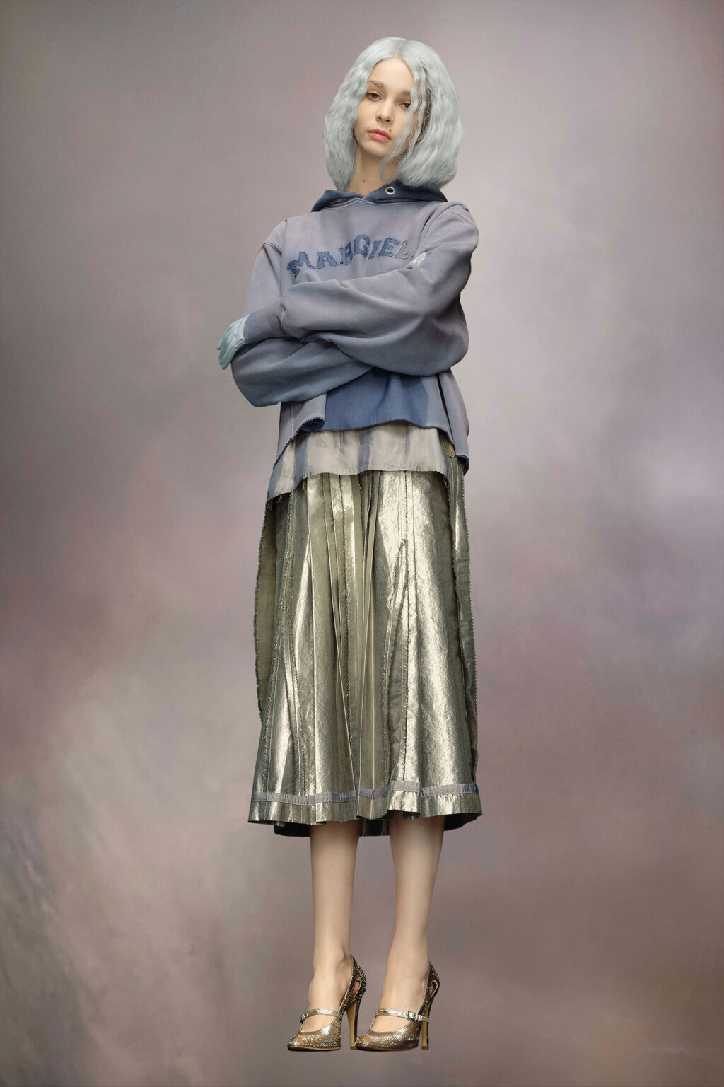 Maison Margiela Hoodie In Gray