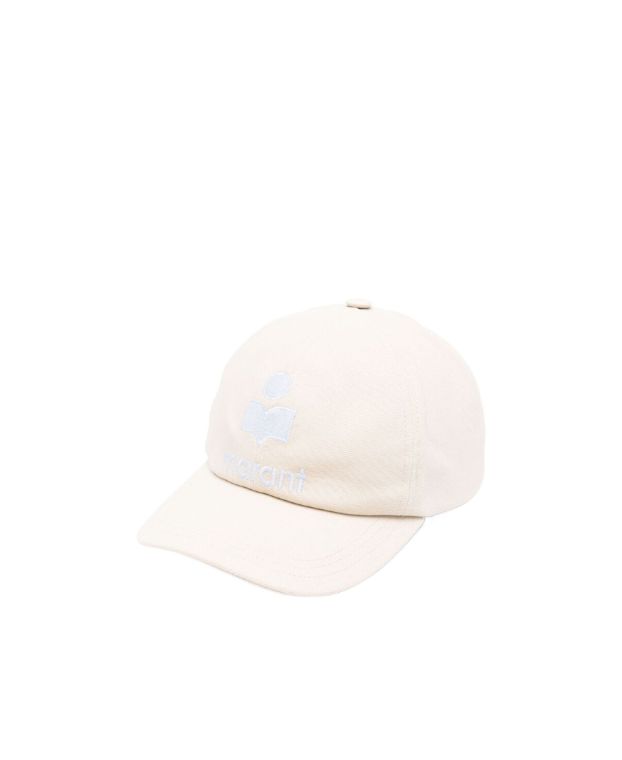 Isabel Marant Logo Embroidered Curved-peak Baseball Cap In White