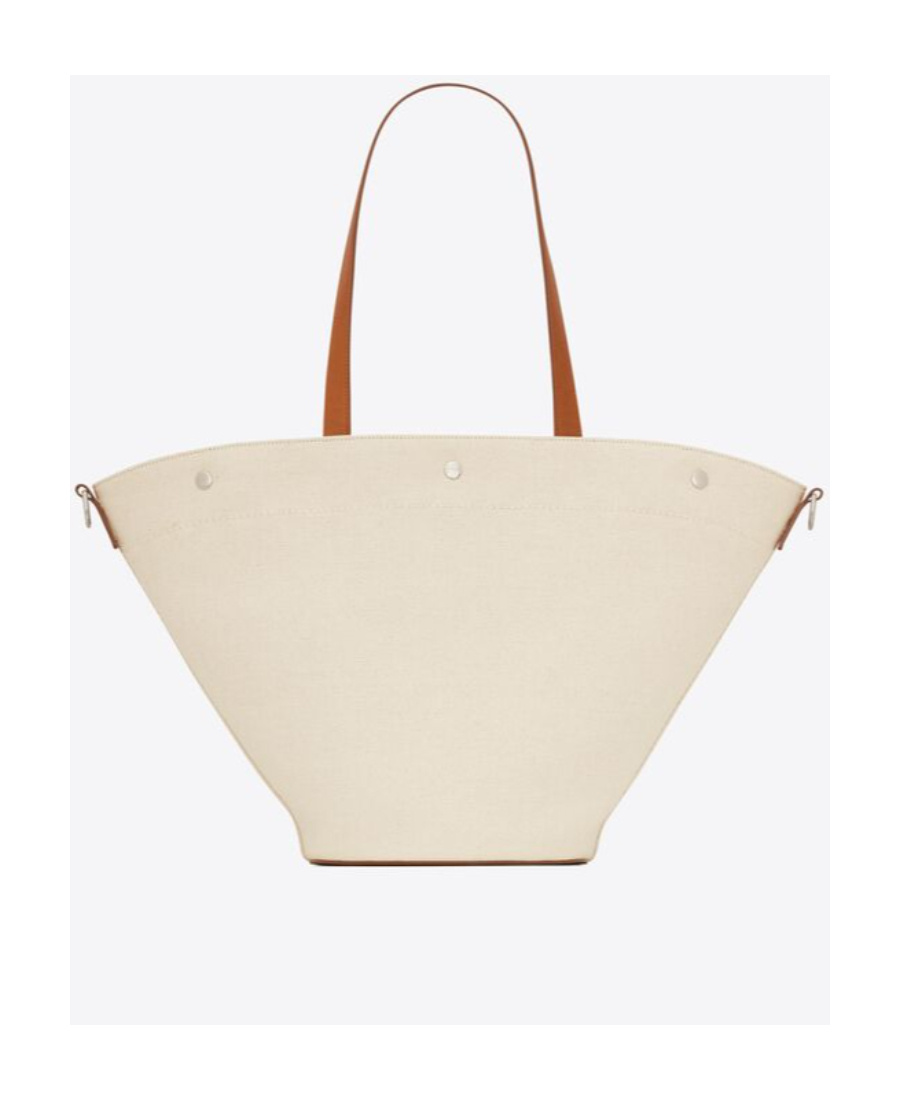 Saint Laurent Rive Gauche Tote Bag In Nude