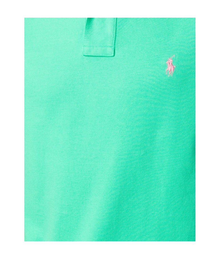 Polo Ralph Lauren Embroidered-logo Piqué Polo Shirt In Green