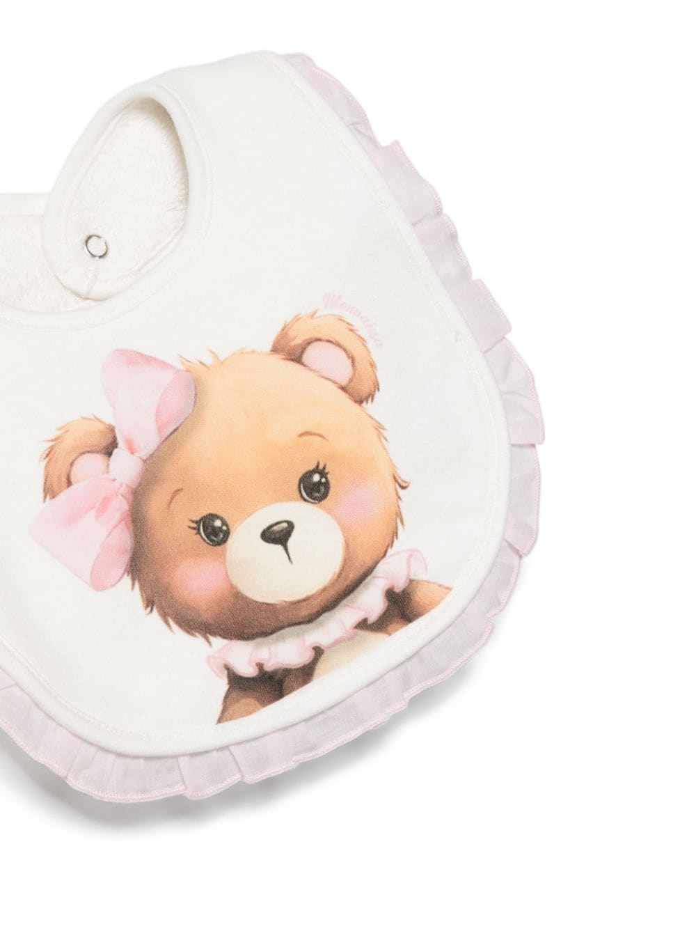 Monnalisa Teddy-bear-print Babygrow Set In White