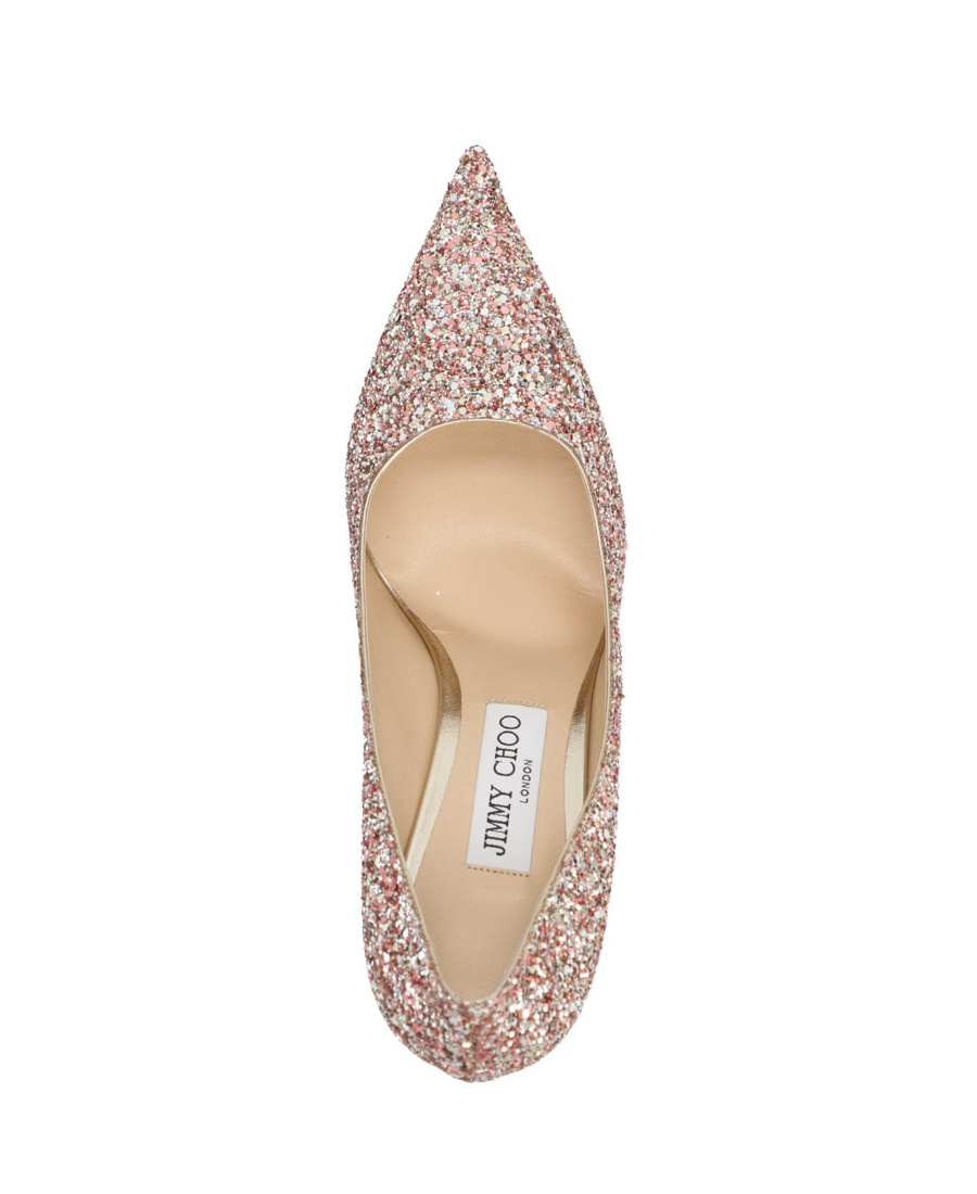 Jimmy Choo Glitter-detail Pointed-toe Pumps
