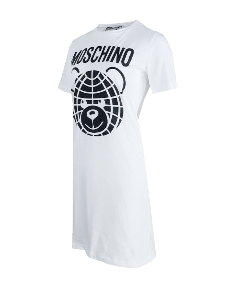 Moschino Logo Dress In White