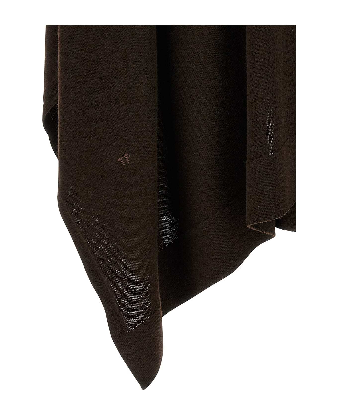Tom Ford Cashmere Poncho Capes Brown In Black
