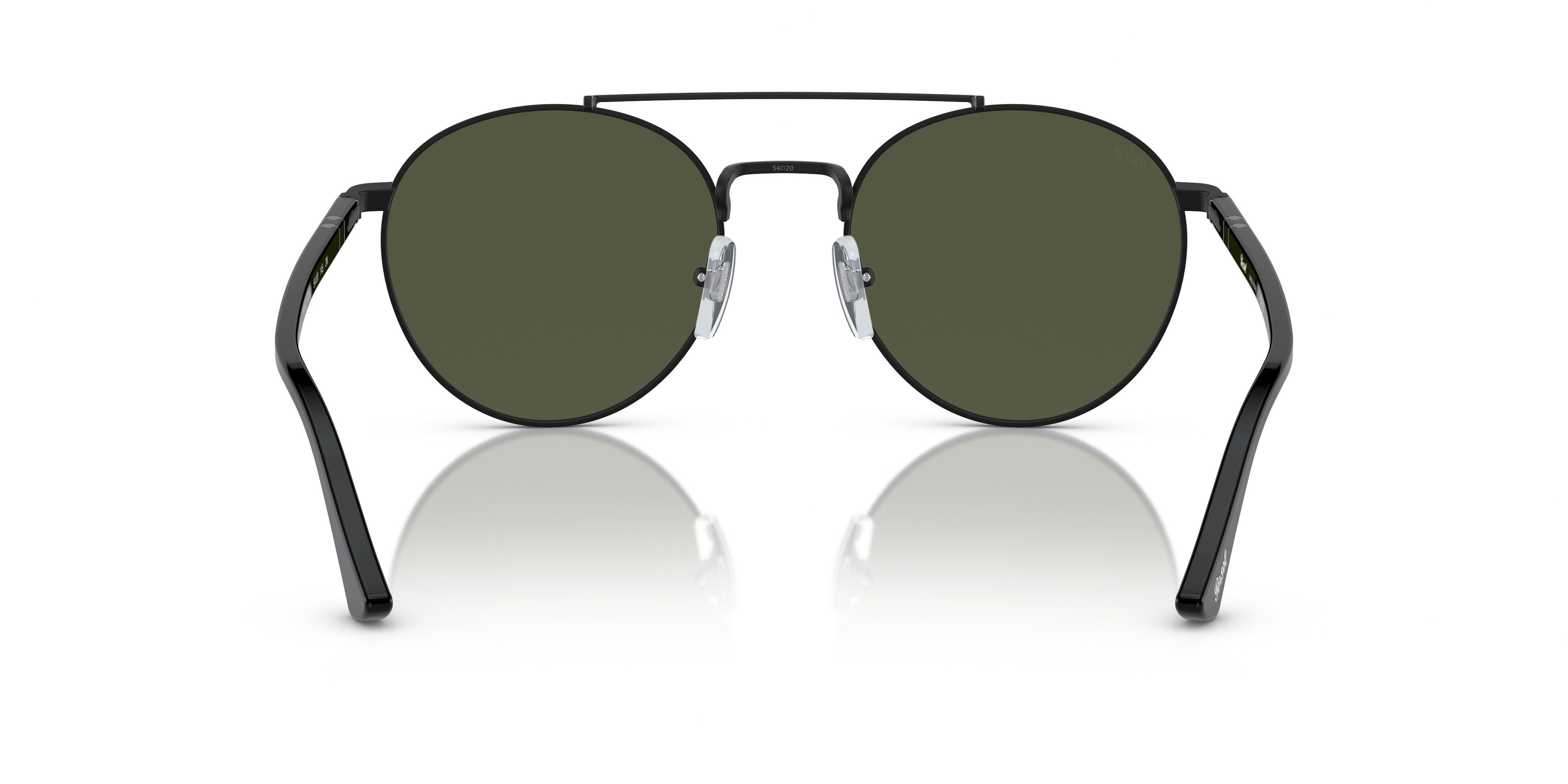 Persol Round Frame Sunglasses In Green