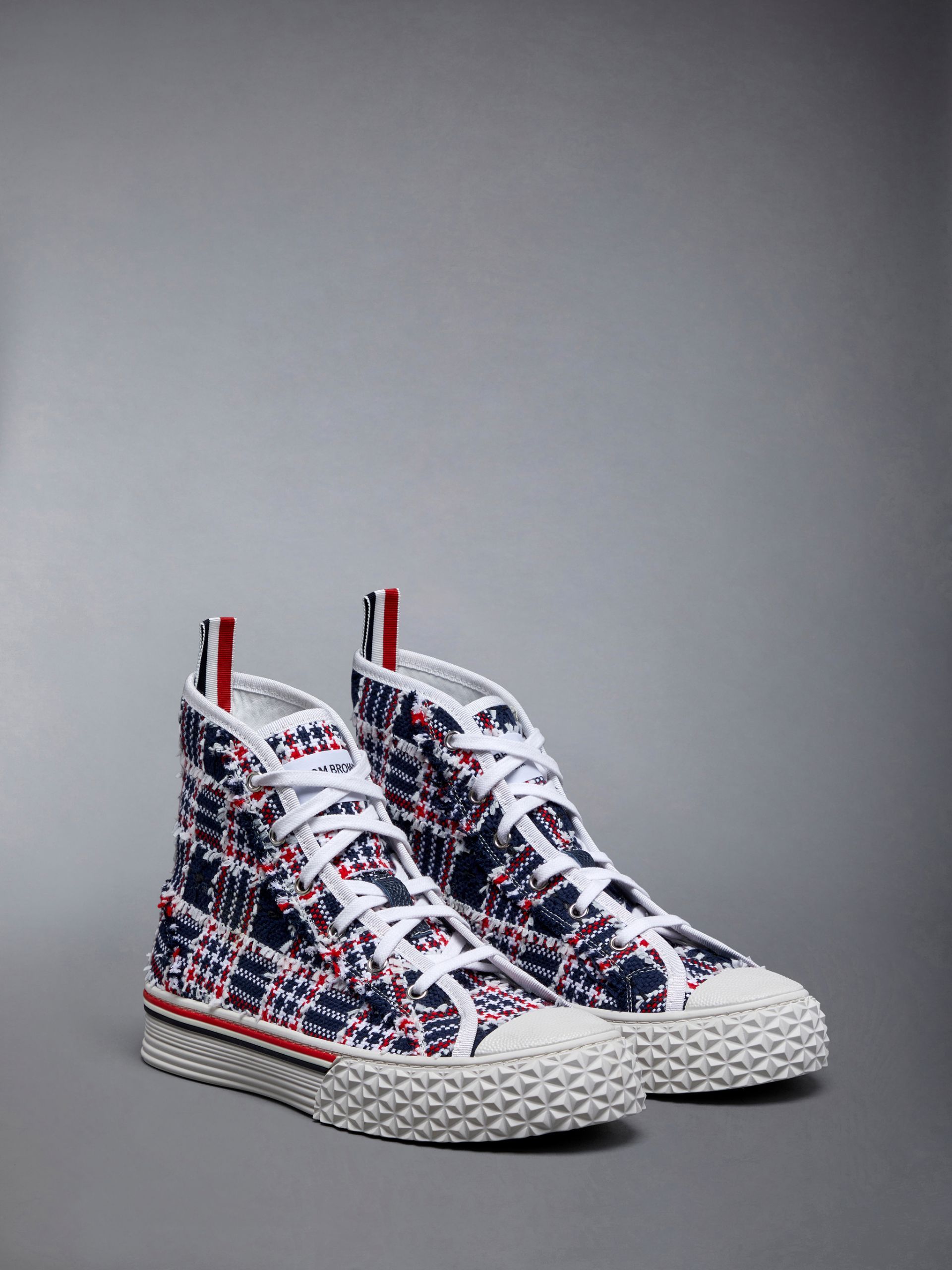 THOM BROWNE COLLEGIATE HIGH-TOP SNEAKERS