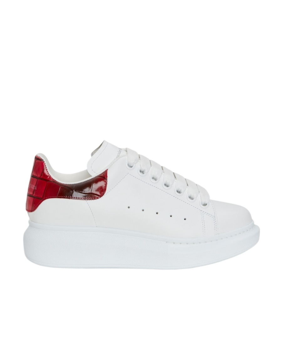 Alexander Mcqueen Oversized Lace-up Sneakers In White