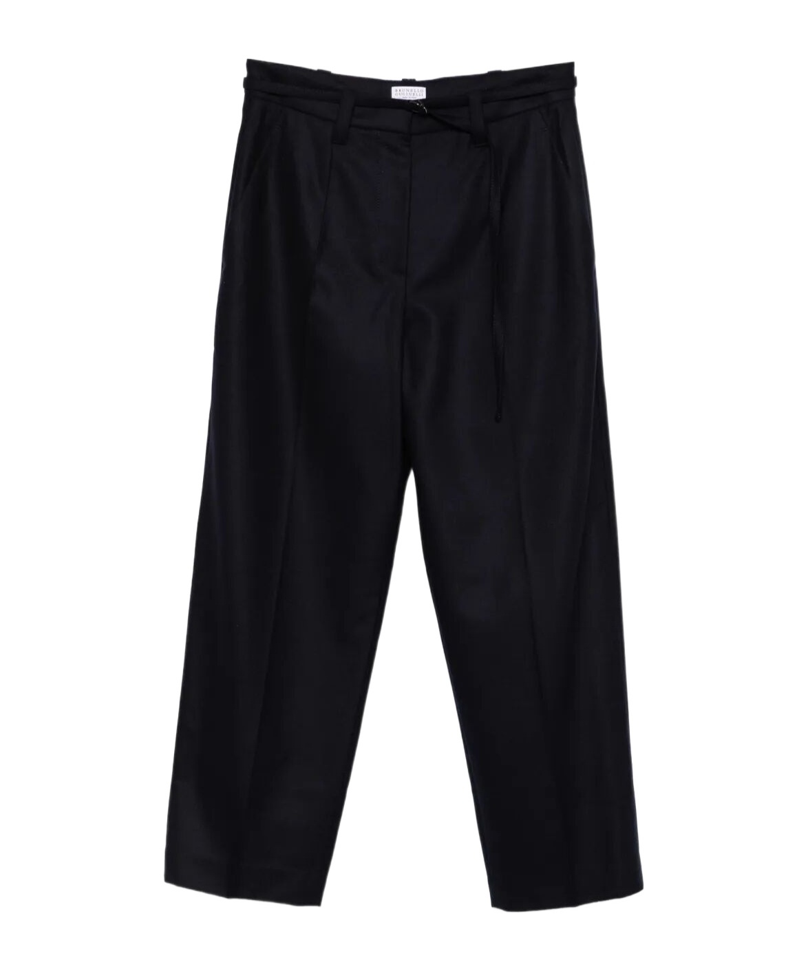 Brunello Cucinelli Pleated-wool Trousers In Black