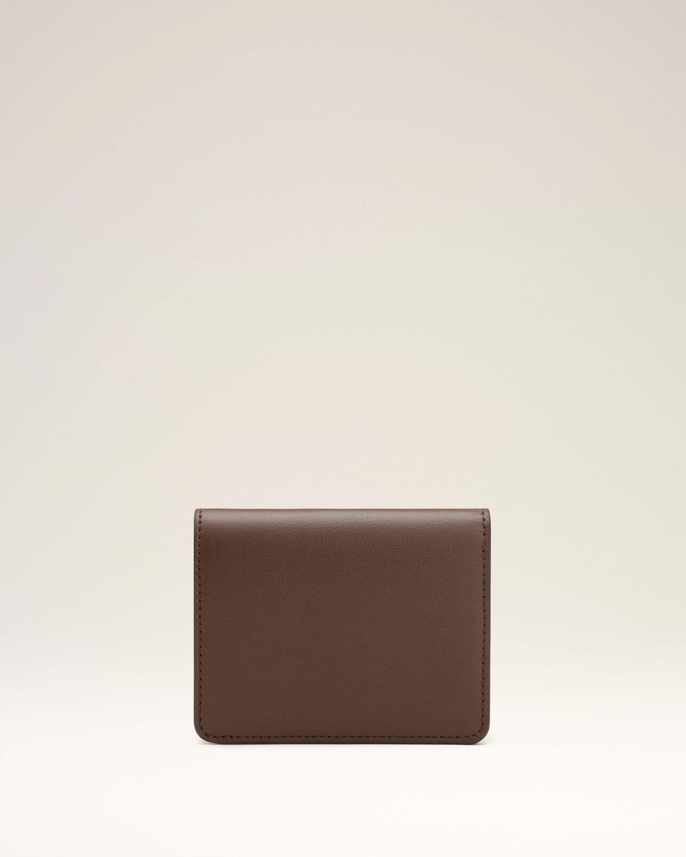 Ami Alexandre Mattiussi Carrousel Press-stud Wallet In Brown
