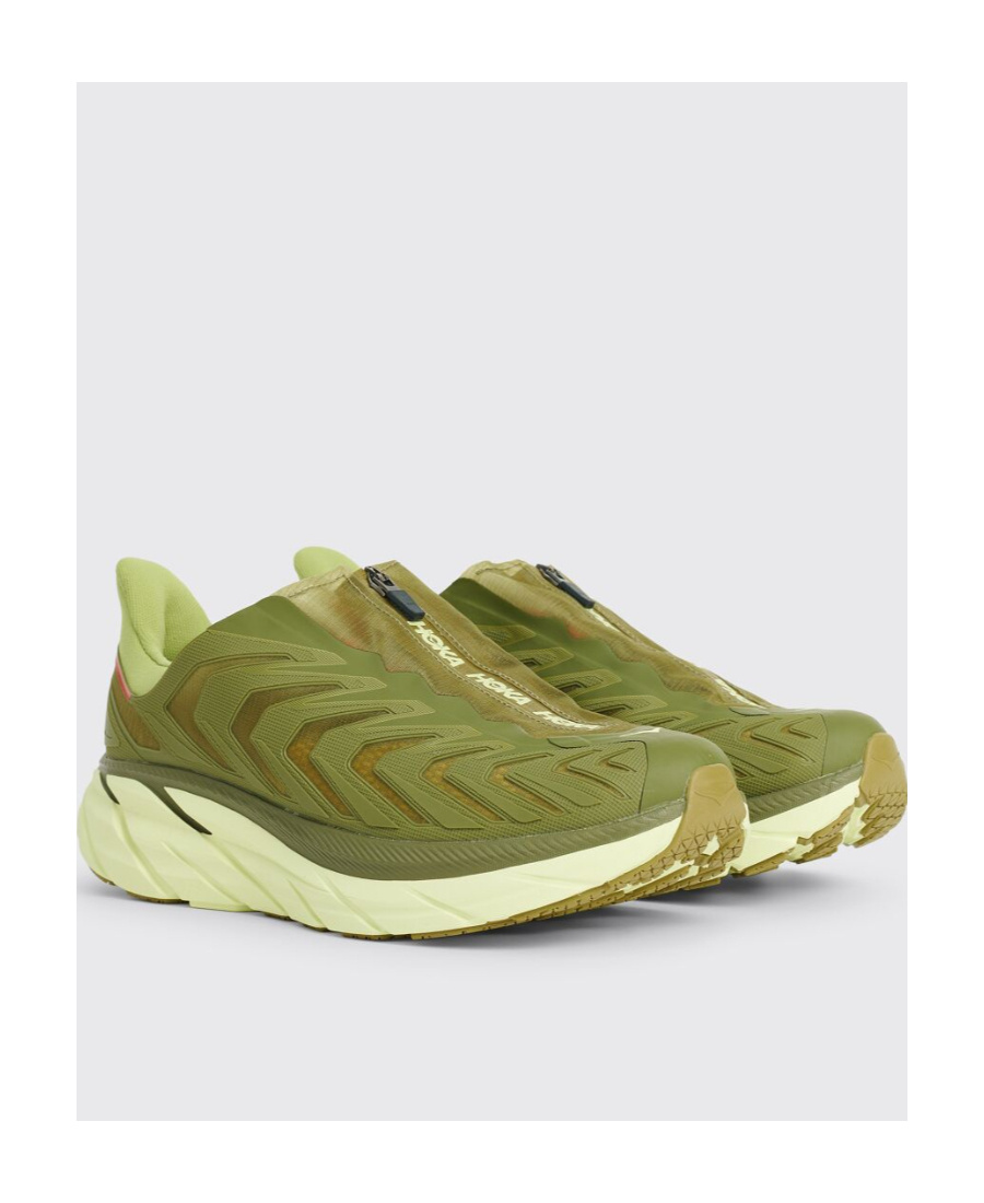 Hoka One One Man Sneakers Military Green Size 8.5 Textile Fibers In Green