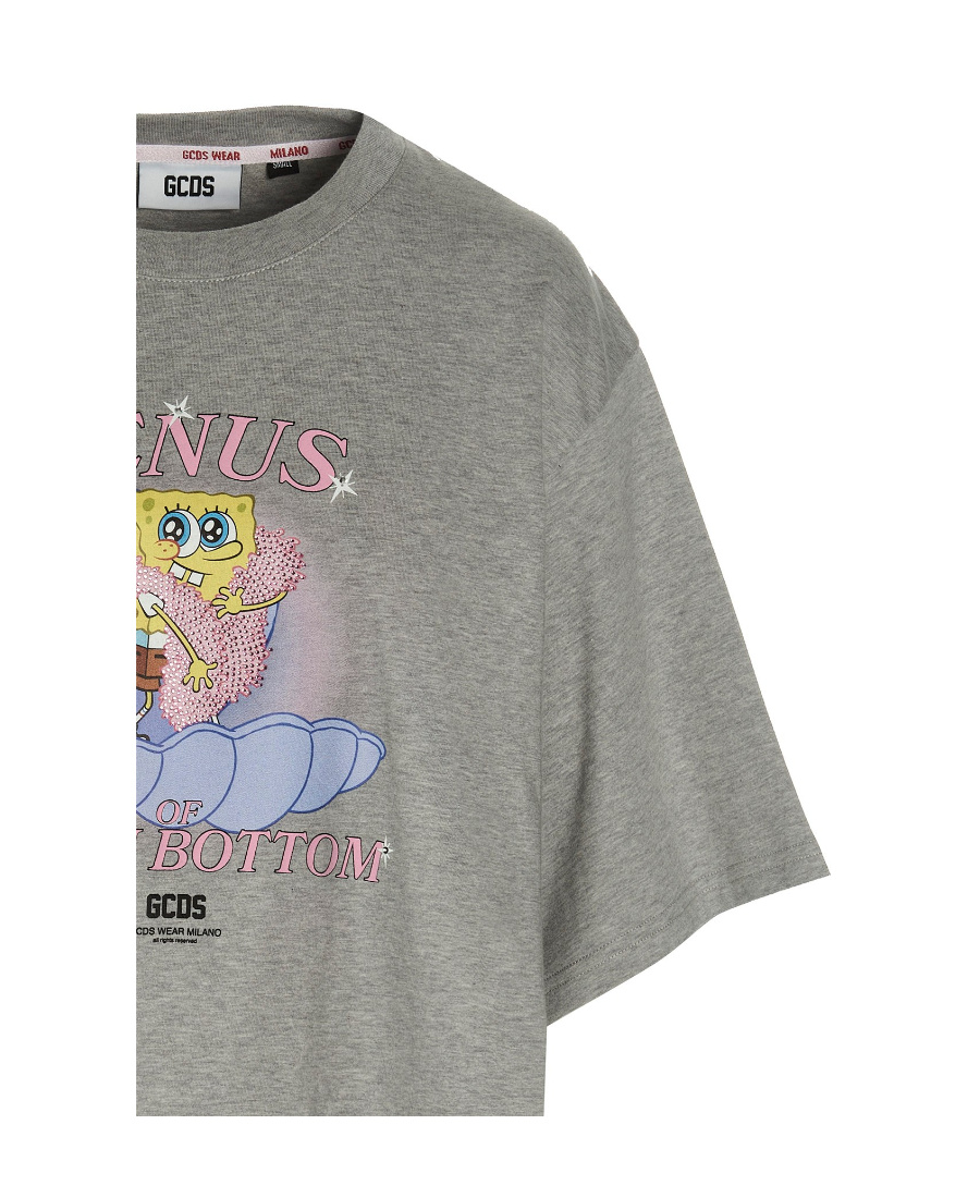 Gcds X Spongebob Squarepants Printed T-shirt In Gray