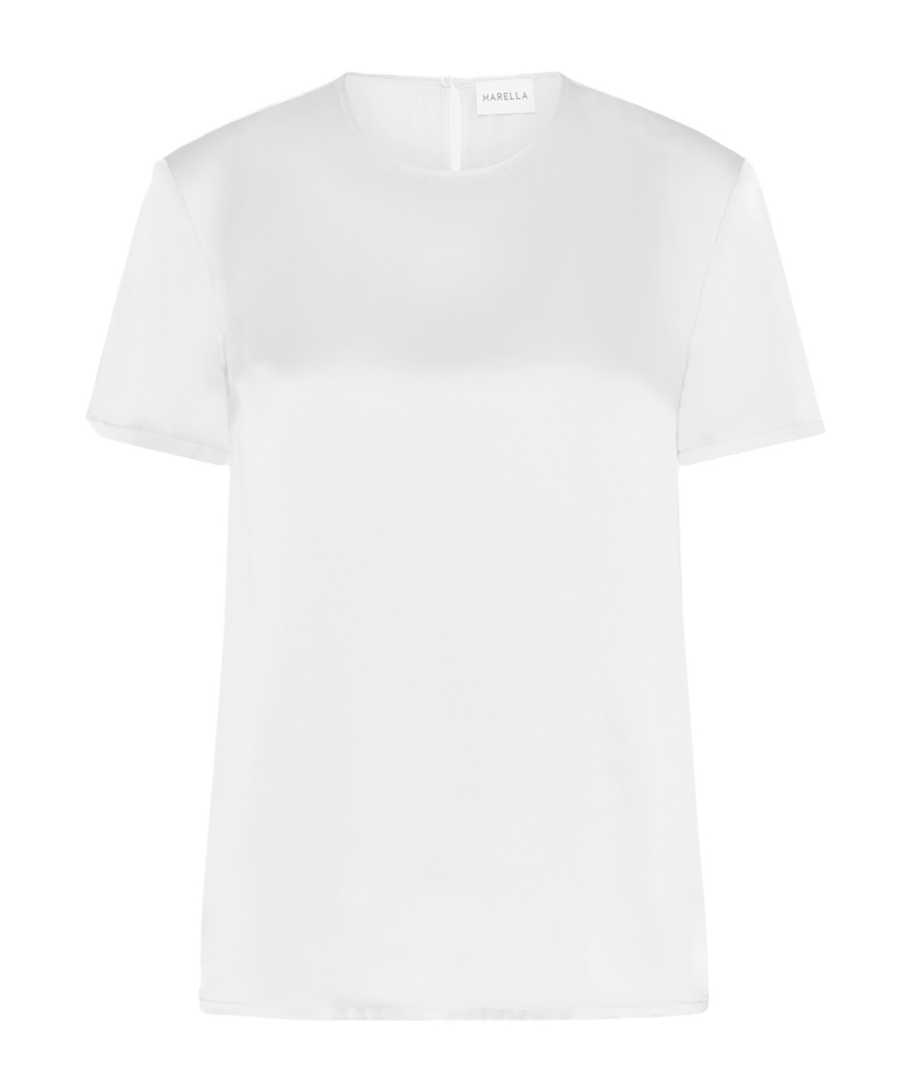 Marella T-shirt With Round Neck And Short Sleeves In White