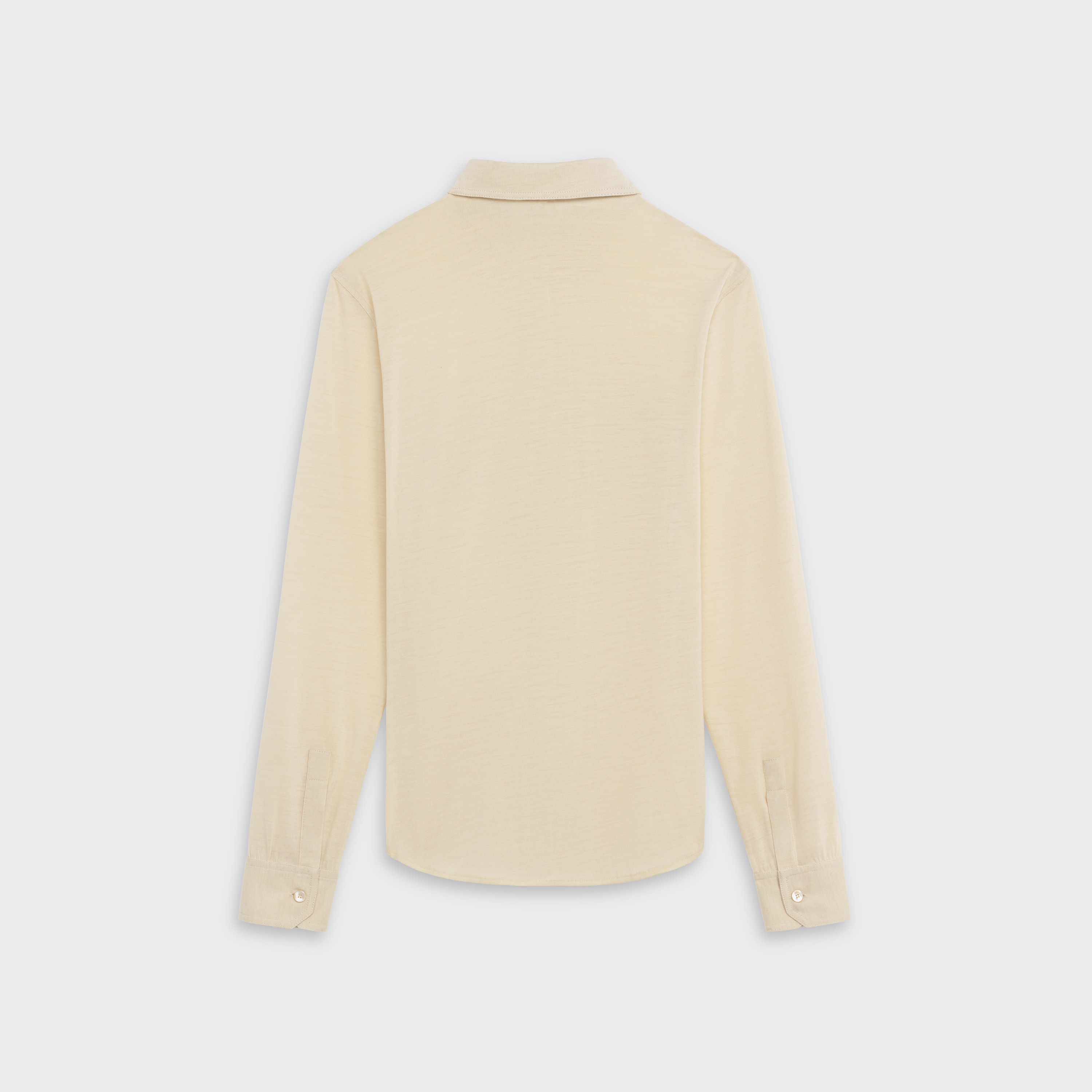 Celine Wool And Cashmere Carriage Pattern Shirt In Nude