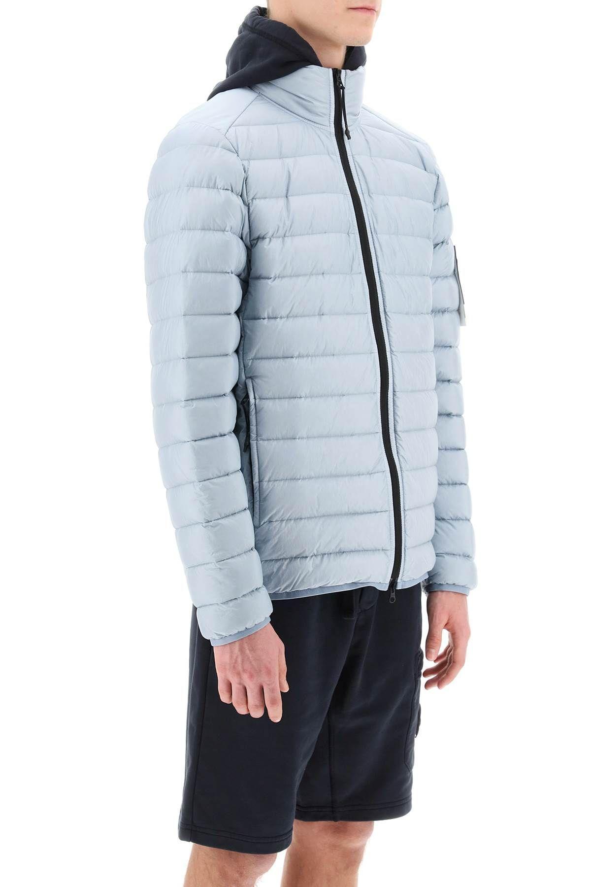 Stone Island Lightweight Jacket In R-nylon Down-tc In Blue
