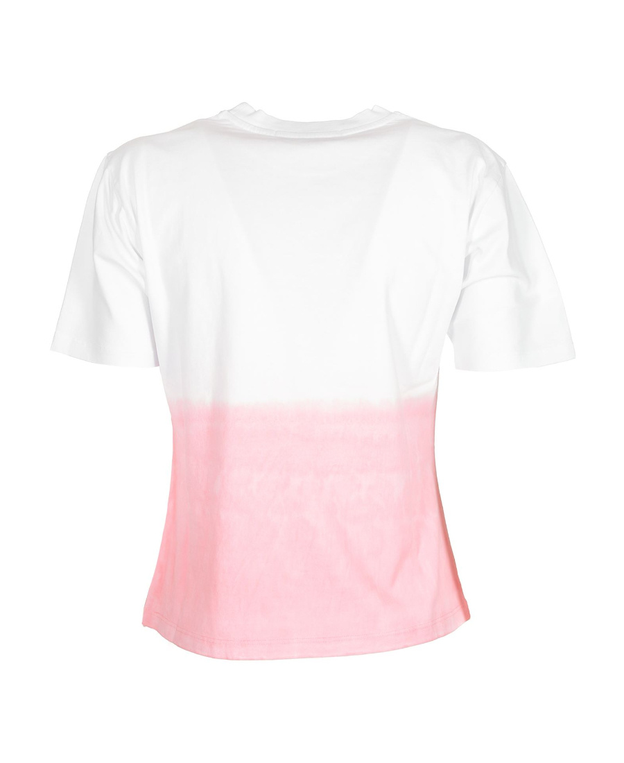 Msgm Logo Details Short-sleeved T-shirt In White