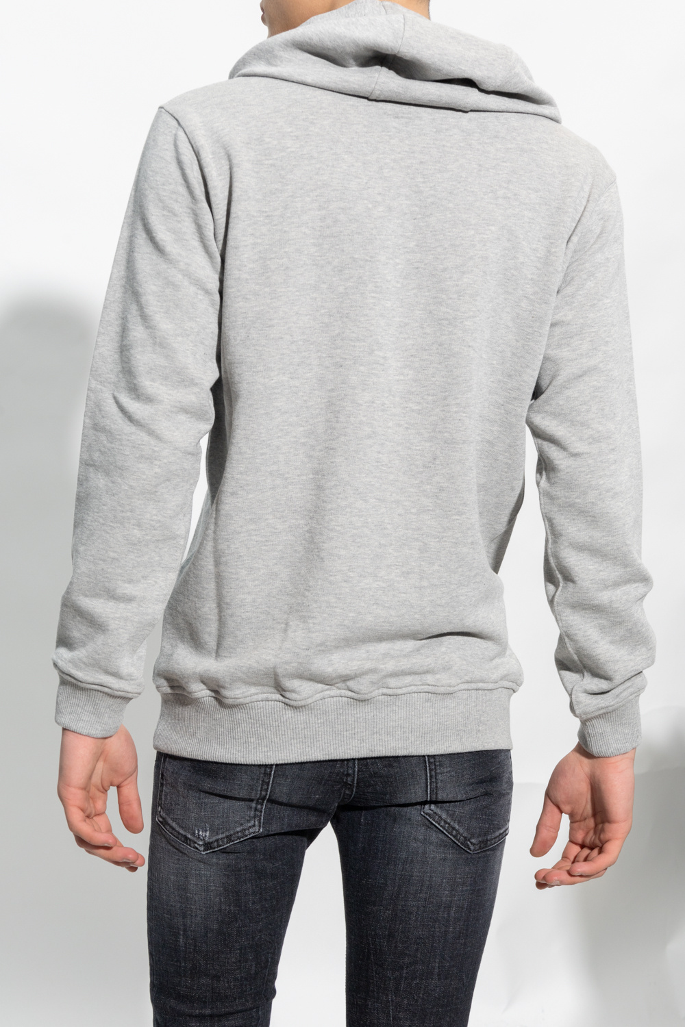 Comme Des Garçons Graphic-print Cotton Hoodie In Gray