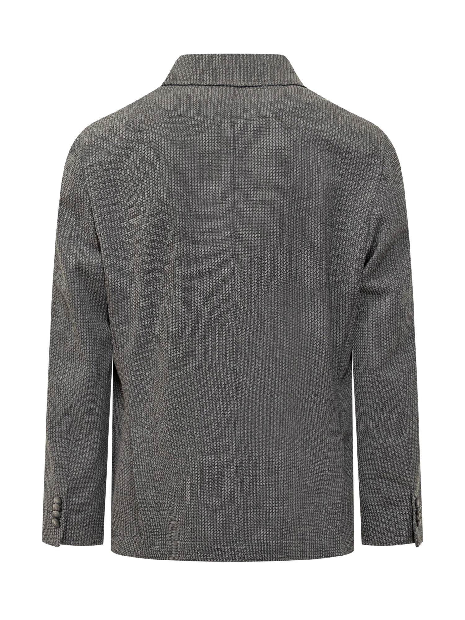 Hugo Boss Boss Boss Double-breasted Jacket In Grey Fabric In Gray