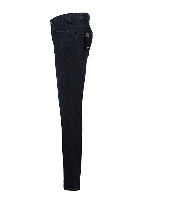 Emporio Armani Logo Embroidered Skinny Jeans In Black