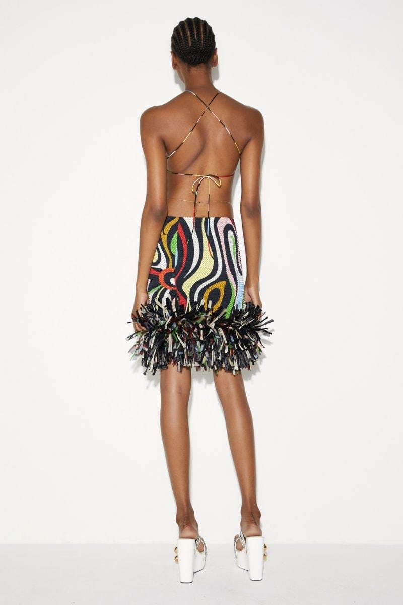 Pucci Printed Skirt In Black