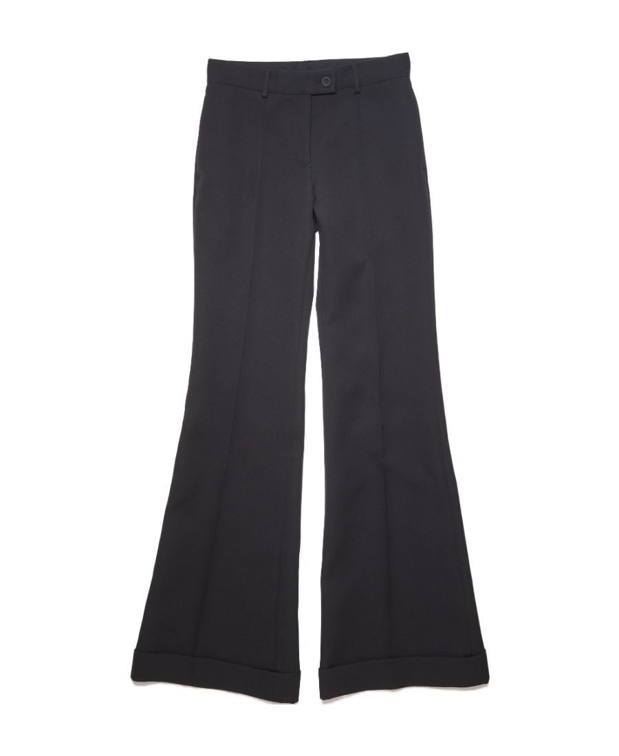 Acne Studios High-waisted Trousers In Black
