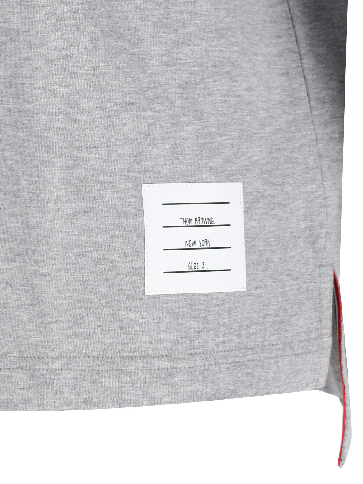 Thom Browne Oversized Long Sleeve Tee W/ Rwb Knit Trim
