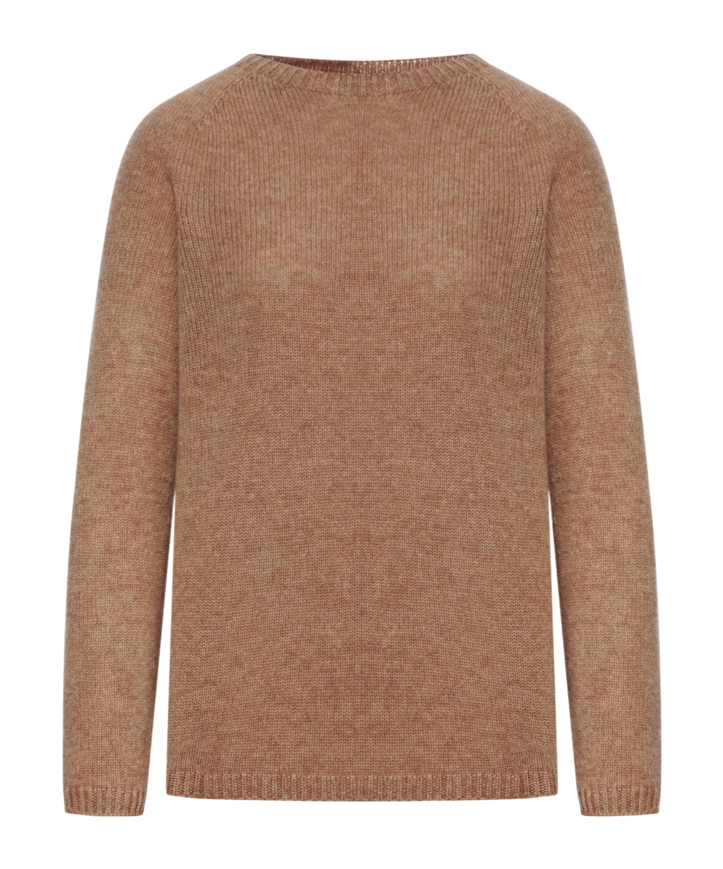 Max Mara Crew Neck Sweater In Brown