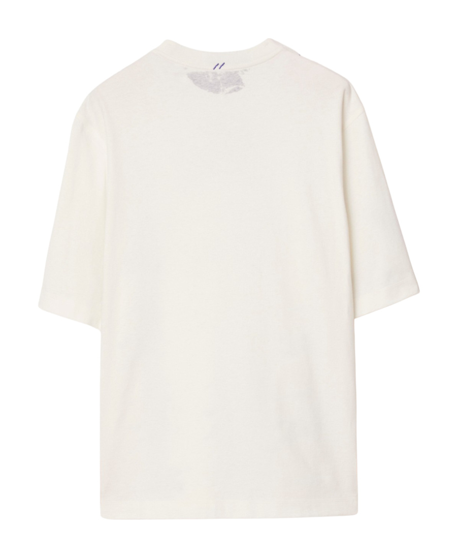 Burberry T-shirt With Ekd T-shirts White In White
