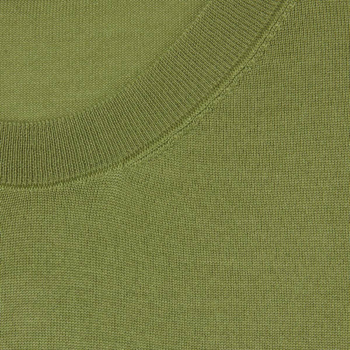 Gucci Cashmere And Silk Top With Intarsia In Green