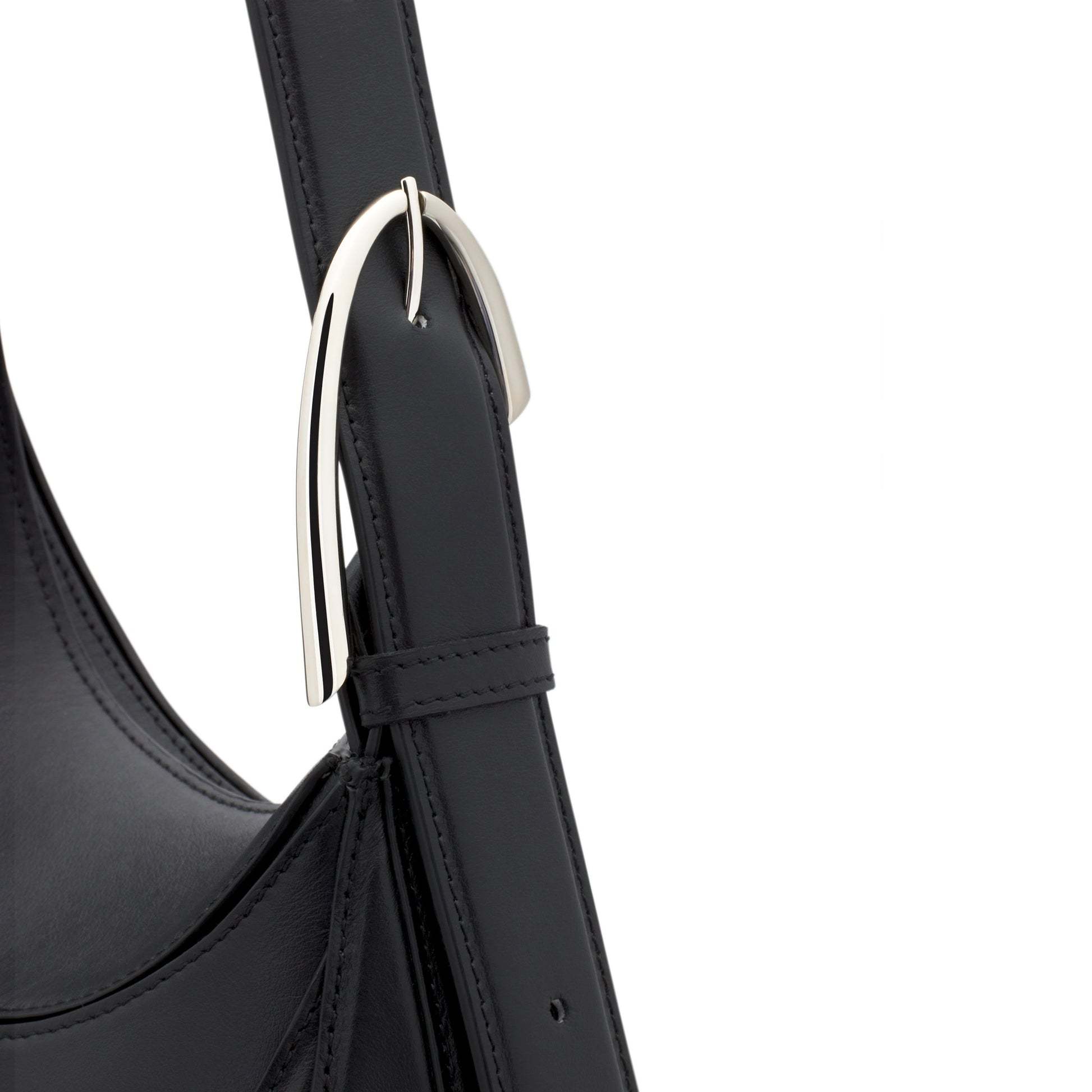 Shop Mugler Spiral Curve Shoulder Bag In Black