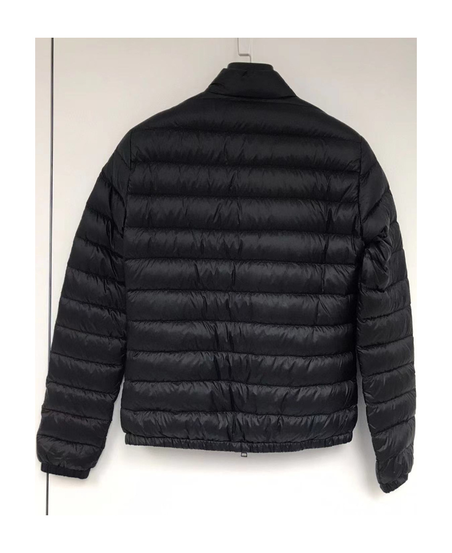 Moncler Lans Down Jacket With Pockets On The Front In Black