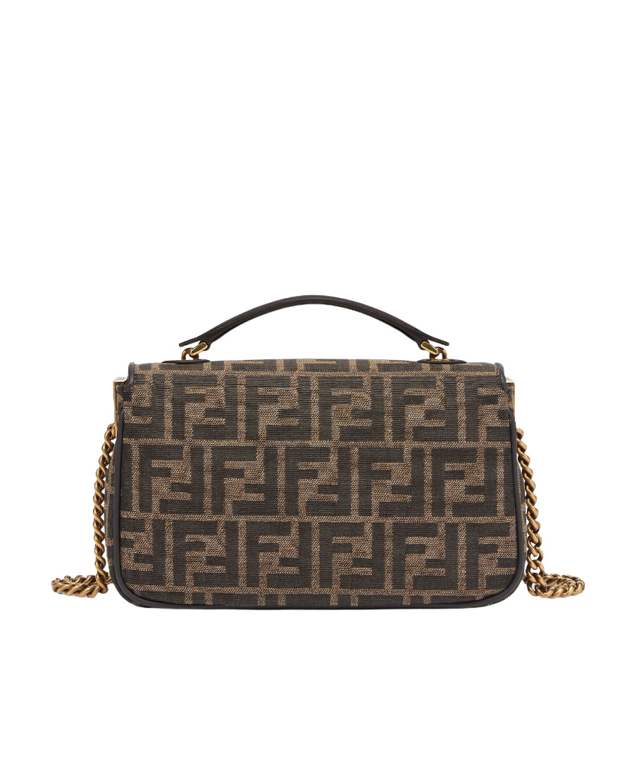 Fendi Mini Baguette Shoulder Bag In Black
