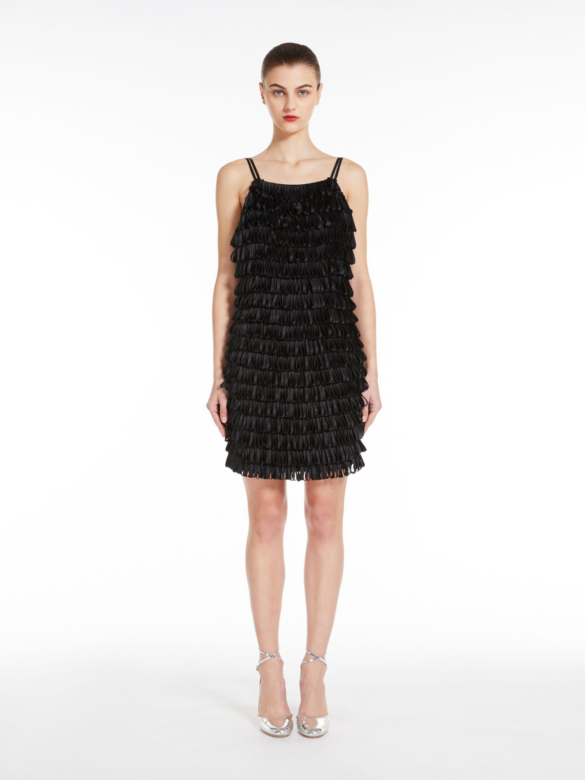 Max Mara Backstrap Dress In Black