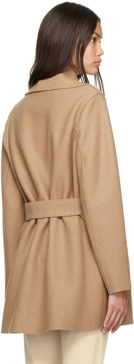 Harris Wharf London Volcano Coat In Nude