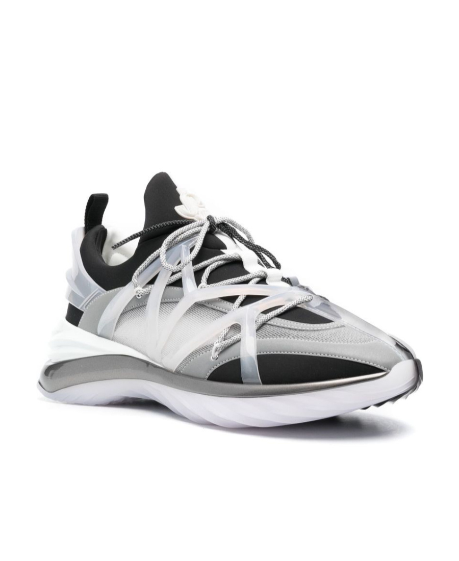 Jimmy Choo Cosmos/m Low-top Panelled Sneakers In White