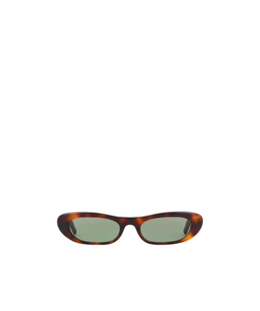 Saint Laurent Eyewear Rectangular Frame Sunglasses In Green