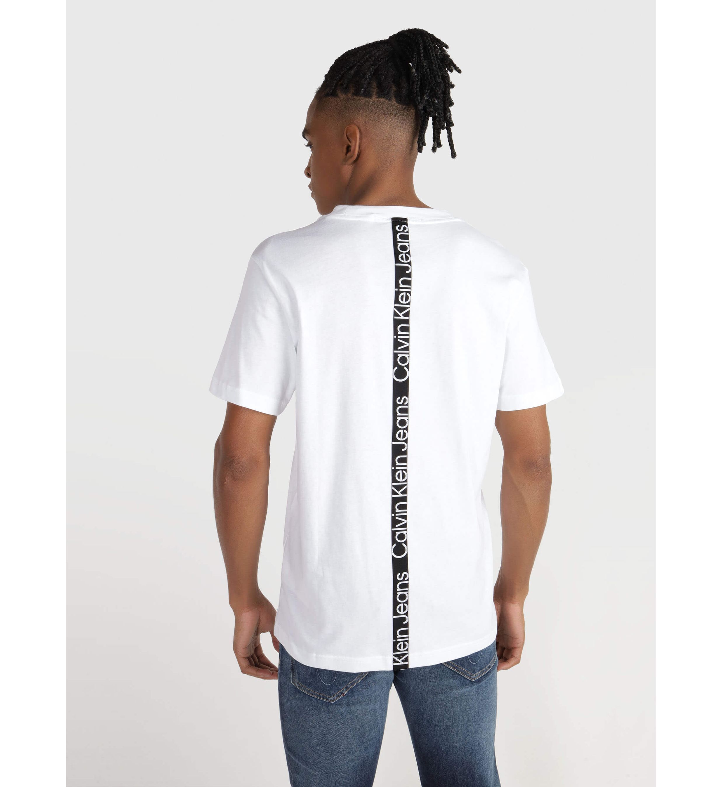 Calvin Klein Jeans Est.1978 Logo-print Cotton T-shirt In White