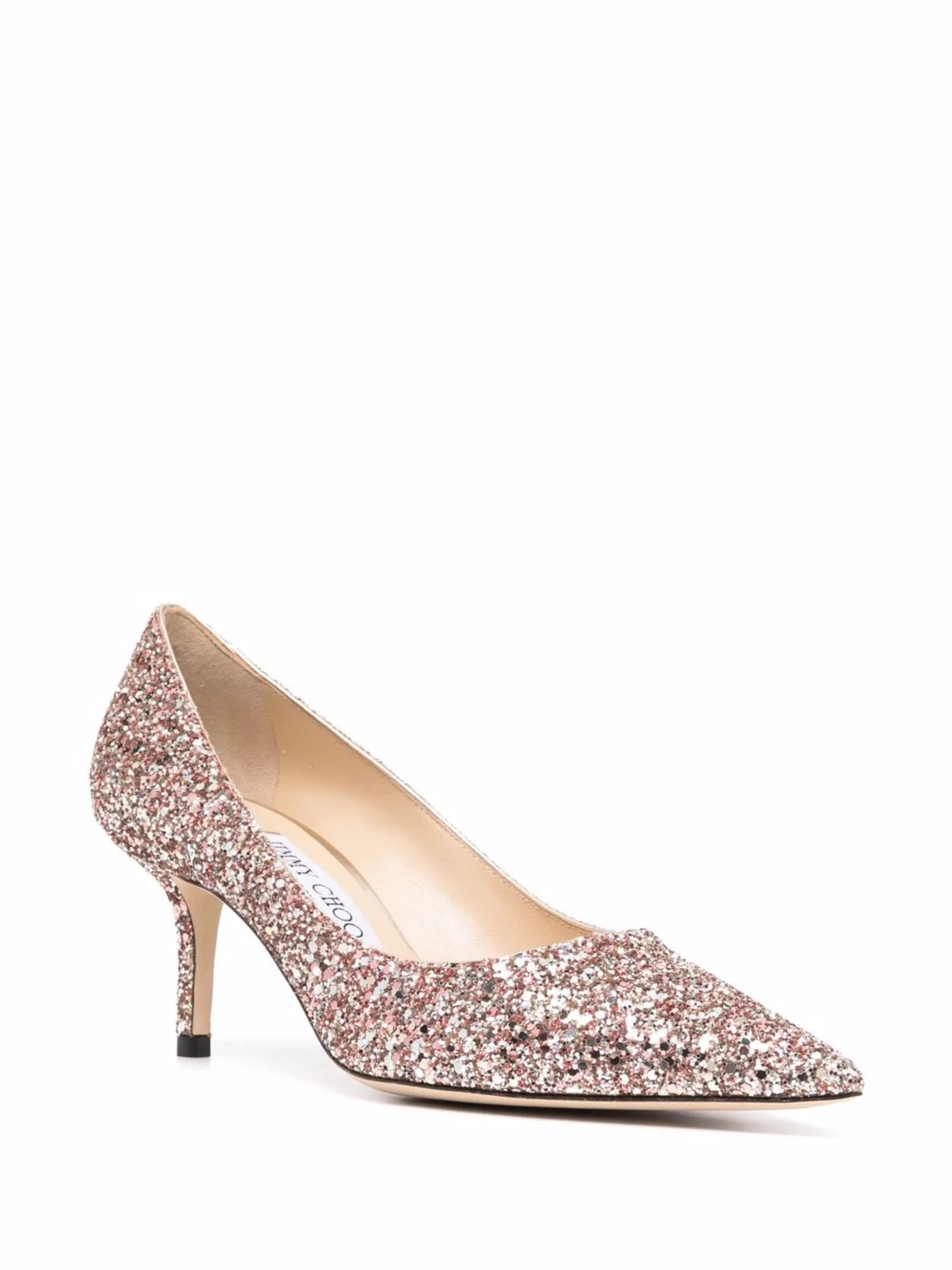 Jimmy Choo Love 85mm Glitter Pumps In Multi