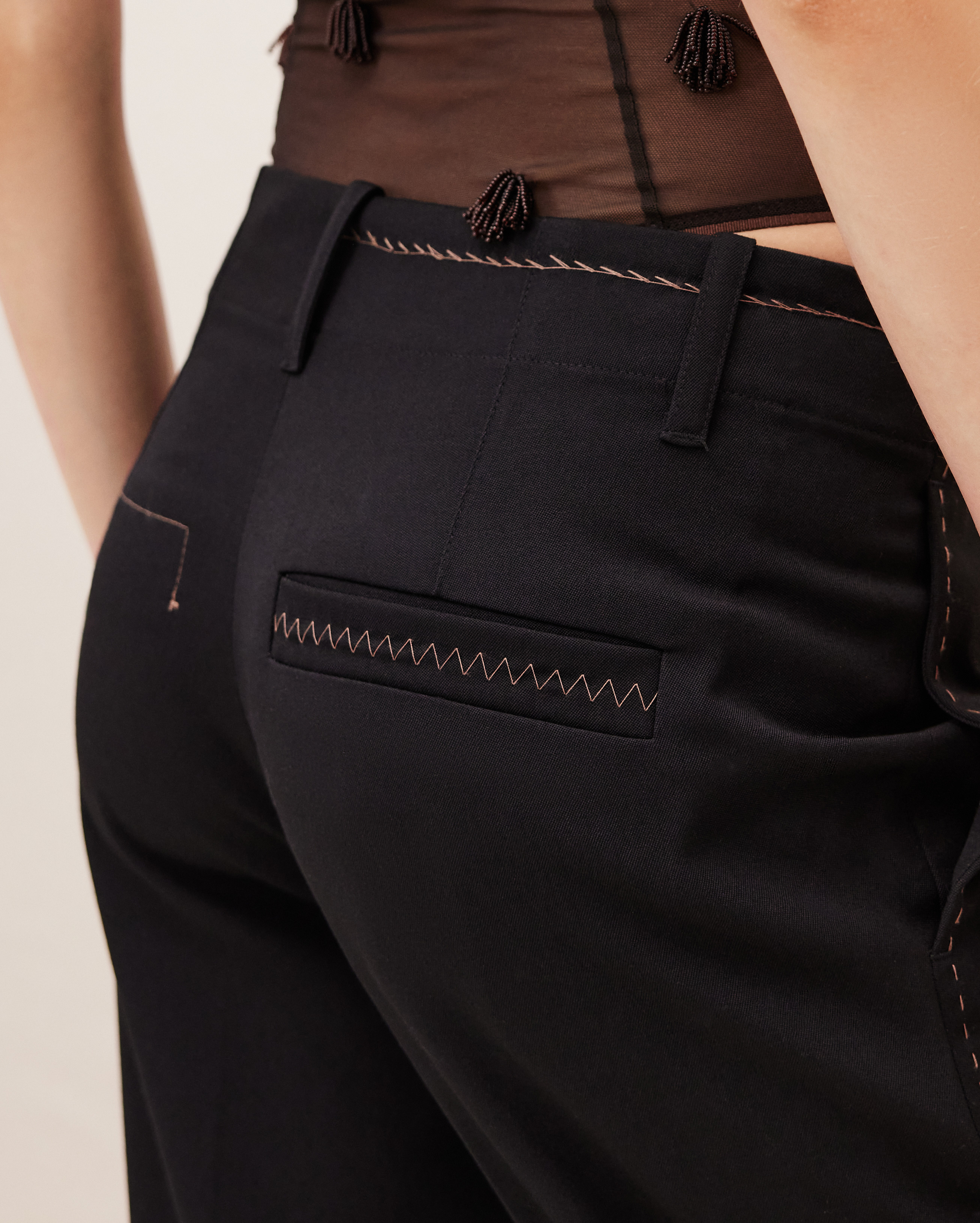 Jacquemus Le Pantalon Cordao Trousers In Black