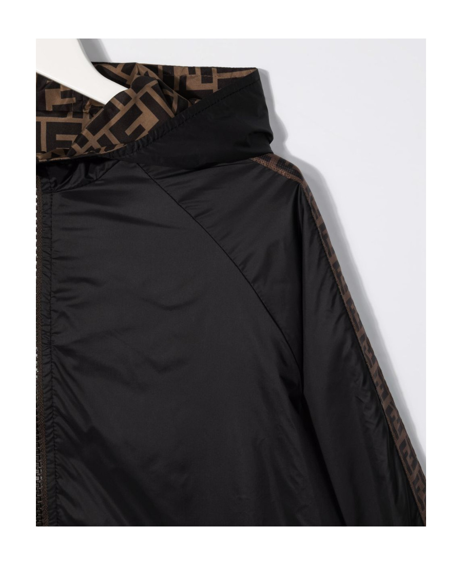FENDI FENDI KIDS REVERSIBLE HOODED JACKET