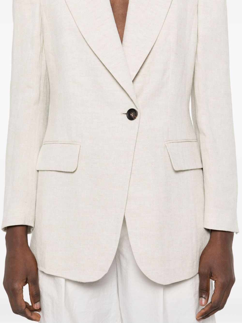 Brunello Cucinelli Lurex Blazer In Pink