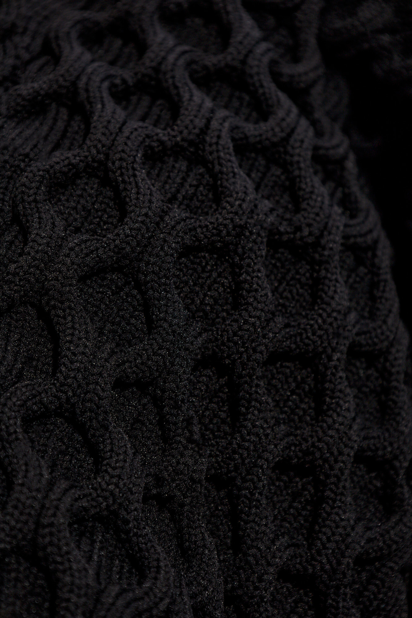 Jacquemus Knitted Oversized Sweater In Black