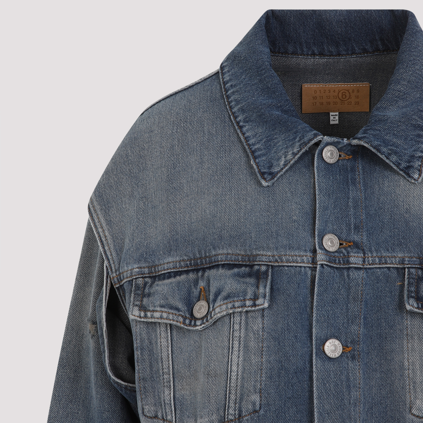 MM6 MAISON MARGIELA SINGLE-STITCH DENIM JACKET