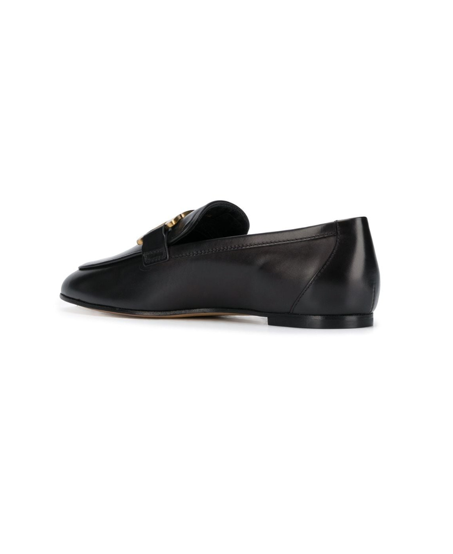 Shop Tod's Chain And Loafer Shoes In Black