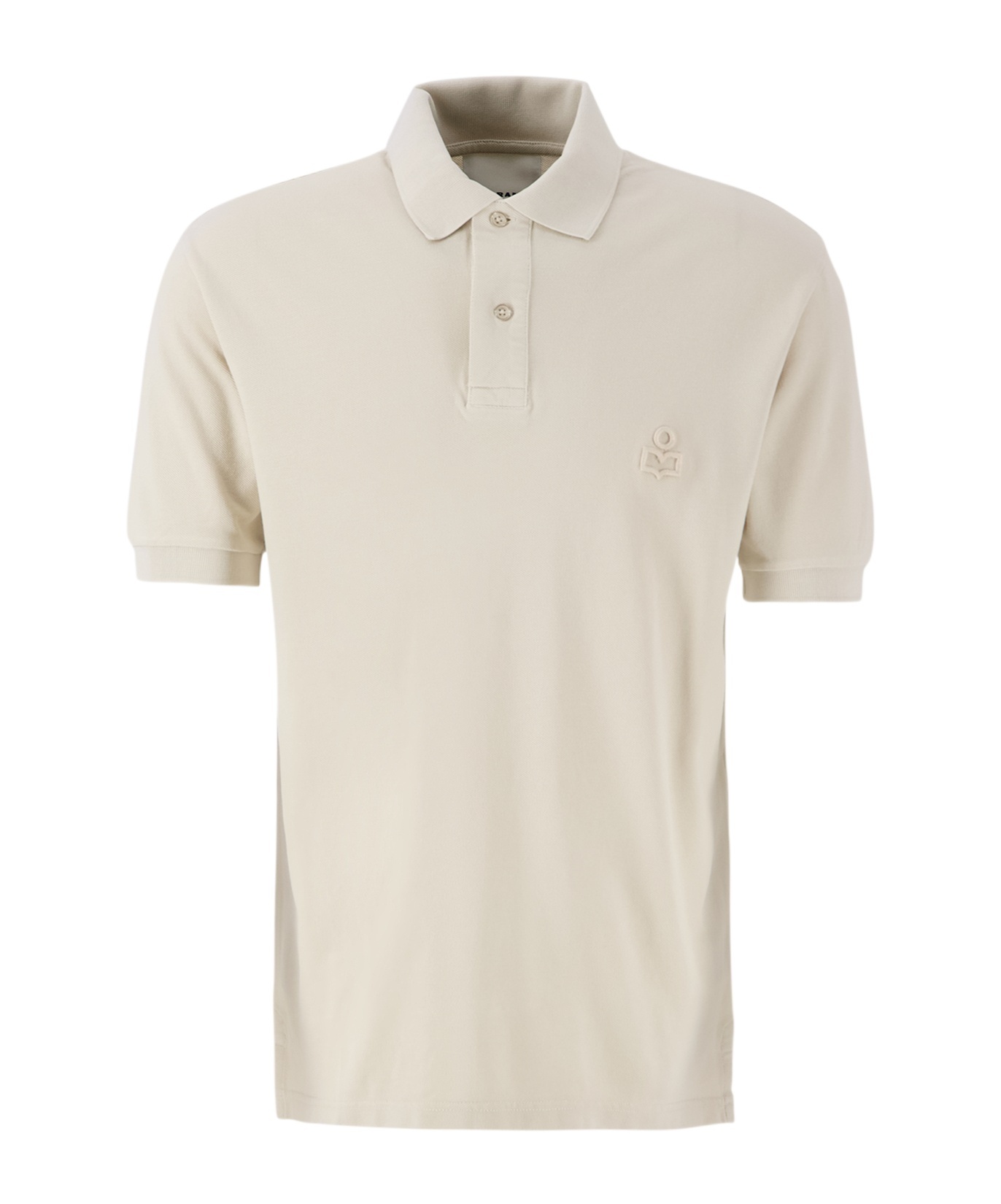 Isabel Marant Polo Shirt With Lapel Short Sleeve In White