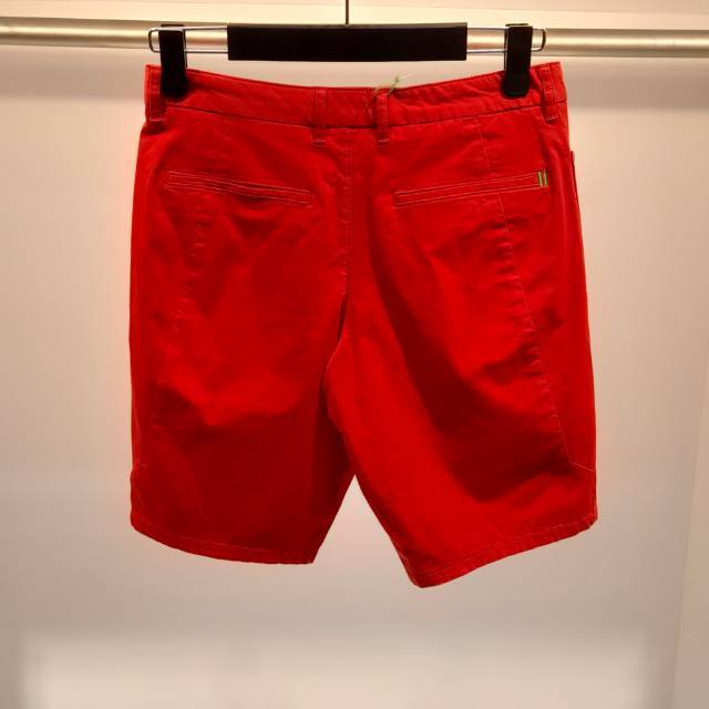 Hugo Boss Belt Loop Shorts In Red