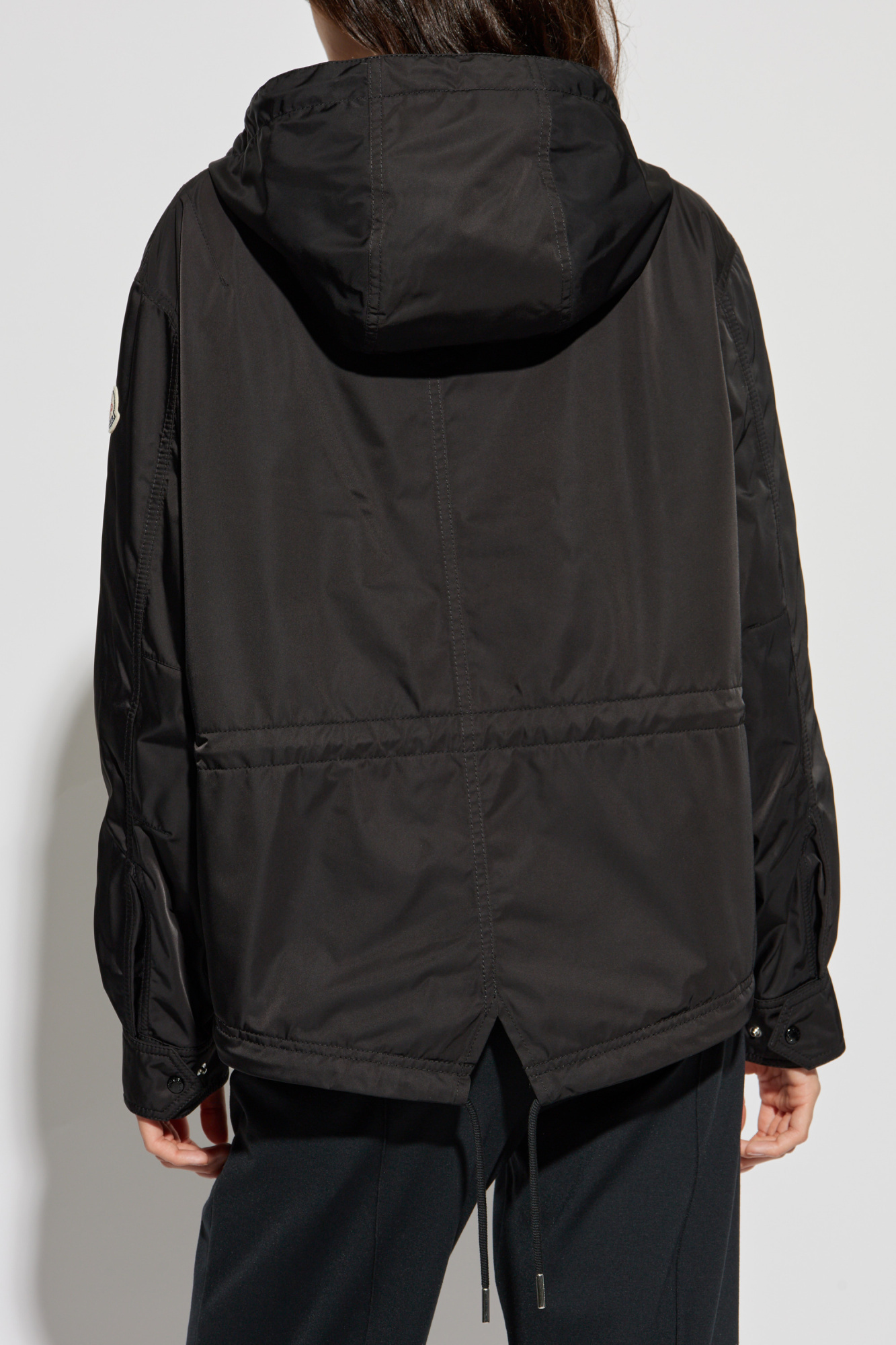 Moncler Hooded Jacket In Black