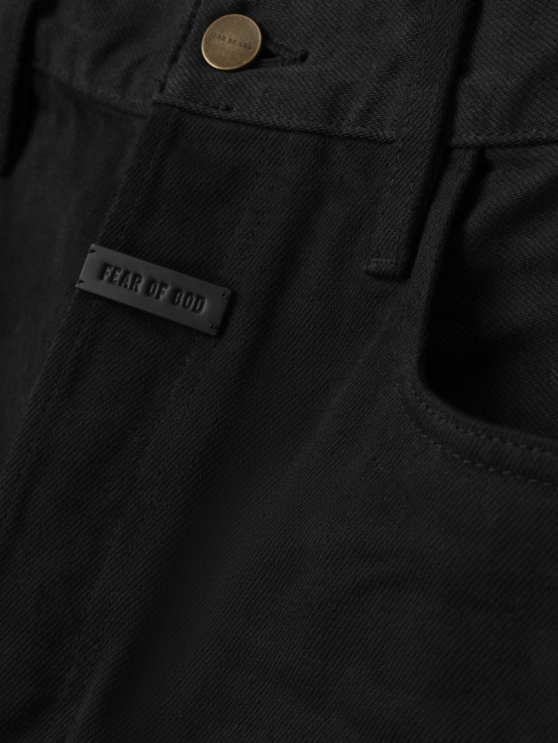 Fear Of God Rinsed-effect Jeans In Black