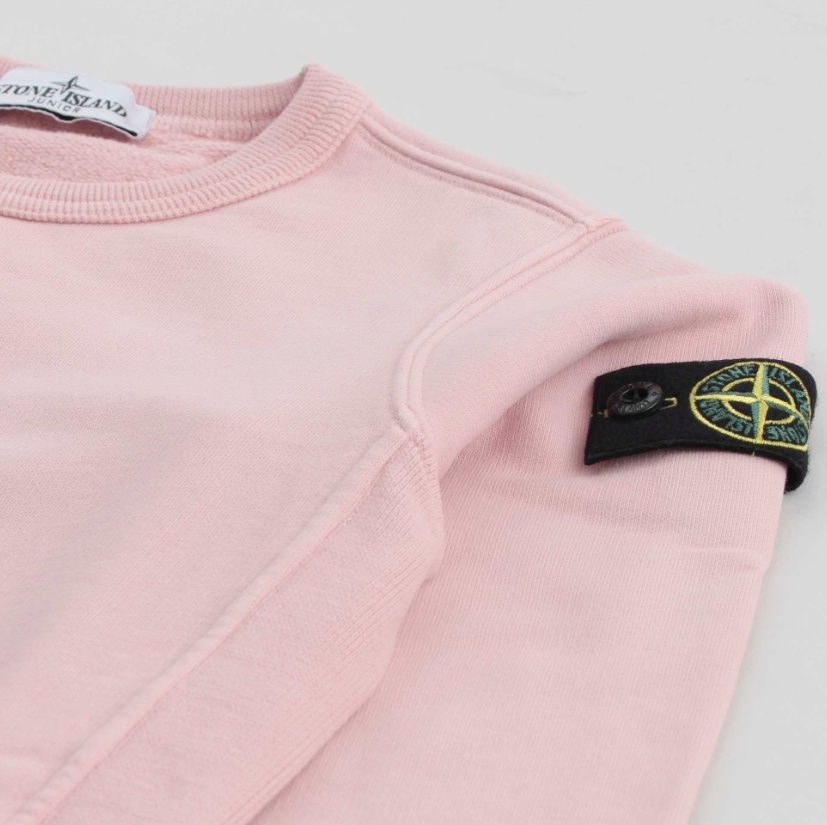 Stone Island Long Sleeve Sweatshirt In Pink