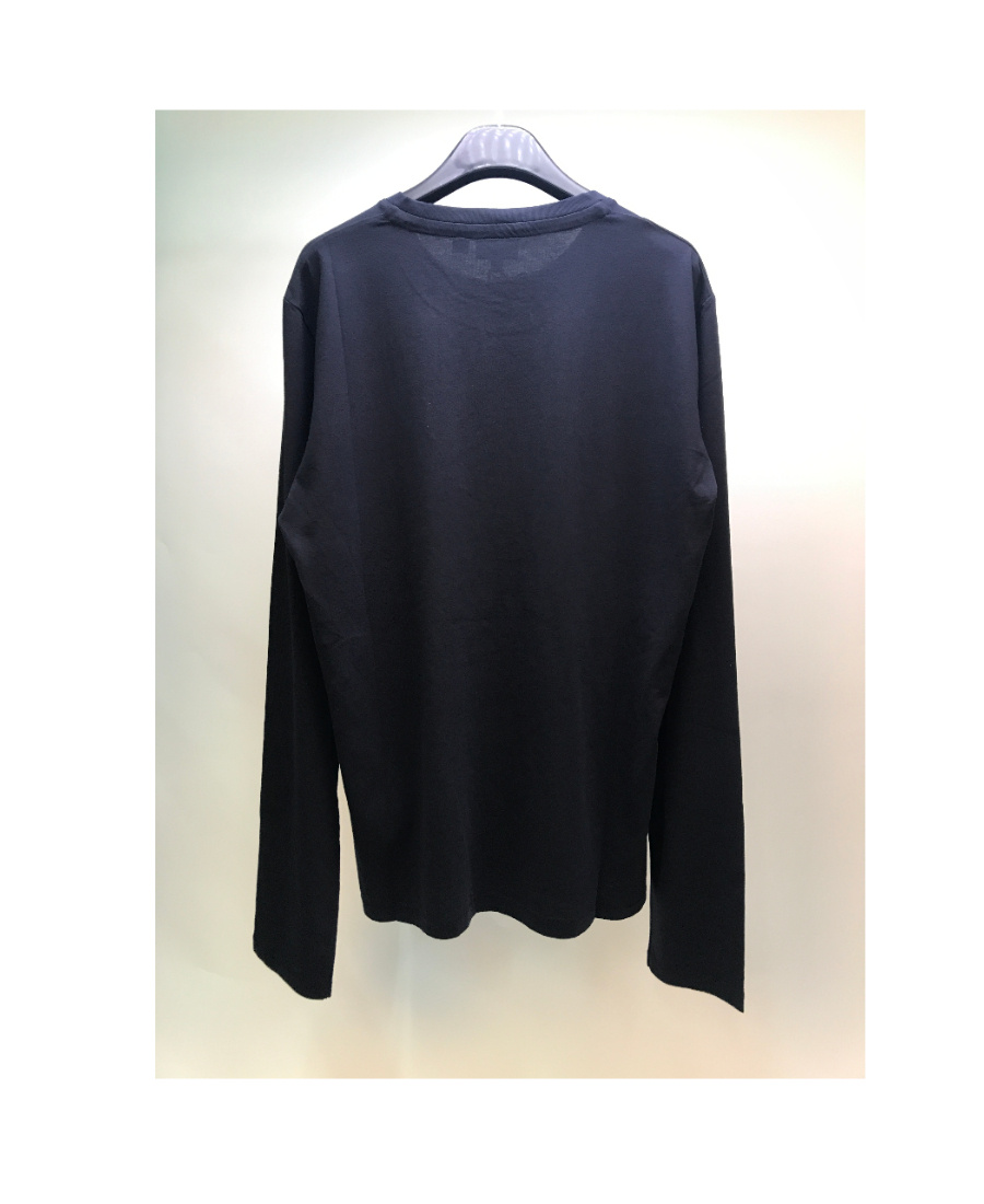 Just Cavalli T-shirt With Round Neck And Long Sleeves In Black